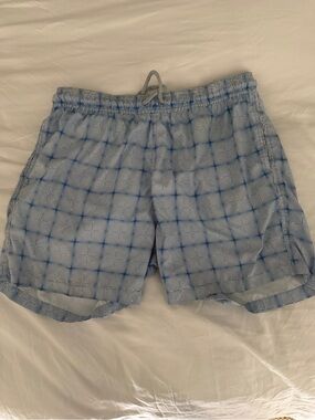 RetroMarine Blue Swim Trunks